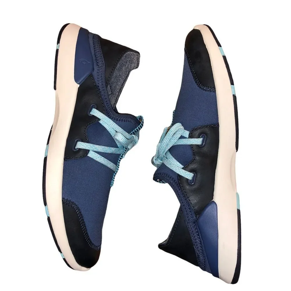 OluKai Blue and Black Athletic Shoes